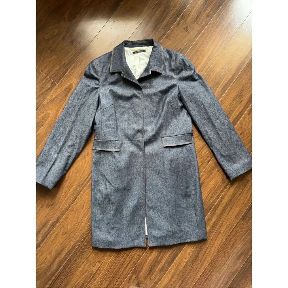 Elie Tahari 14 NWT Indigo Trench Coat